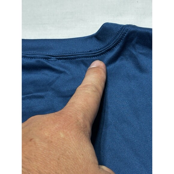 North Face Shirt Adult Mens Vapor Wick Navy Blue Crew Neck Lightweight *READ - Picture 7 of 12